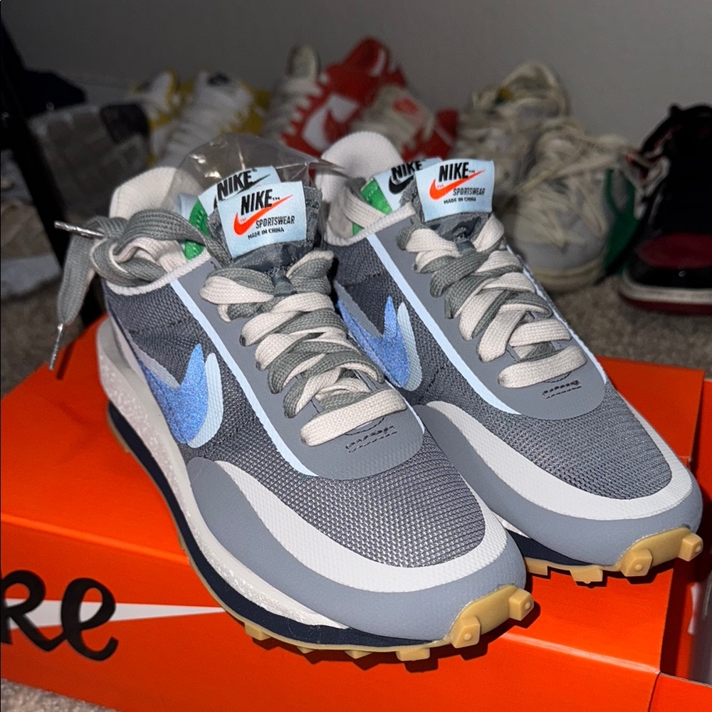 Nike LD Waffle Gray and Blue Sneakers